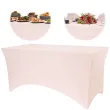 pokrowiec na stol bankietowy dekoracja na urodziny wesele komunie kolacje rozowy 183x76x74 cm