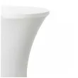 pokrowiec na stol koktajlowy bialy partydeco 110 x 80 cm