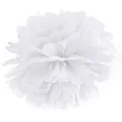 pompon bibulowy classic bialy partydeco 35 cm