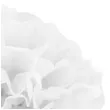 pompon bibulowy classic bialy partypal 15 cm