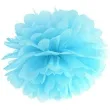 pompon bibulowy classic blekitny partydeco 35 cm