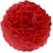 pompon bibulowy classic czerwony partypal 35 cm