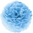 pompon bibulowy classic jasny niebieski partypal 15 cm
