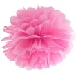 pompon bibulowy classic rozowy partydeco 35 cm