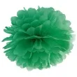 pompon bibulowy classic zielony szmaragdowy partydeco 35 cm