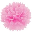 pompon bibulowy rozowy jasny 40 cm