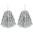 pompon czirliderka srebrny partypal 38 cm 2 szt