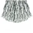 pompon czirliderka srebrny partypal 38 cm 2 szt