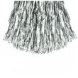 pompon czirliderka srebrny partypal 38 cm 2 szt