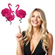 pompon flamingi amscan 3 szt 50 cm
