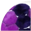 pompony pluszowe akrylowe fioletowe mix titanum 25 mm 30 szt