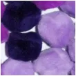 pompony pluszowe akrylowe fioletowe mix titanum 25 mm 30 szt