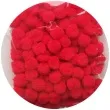 pompony pluszowe classic czerwone aliga 10 mm 120 szt