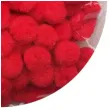 pompony pluszowe classic czerwone aliga 10 mm 120 szt