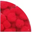 pompony pluszowe classic czerwone aliga 15 50 mm 80 szt