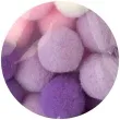 pompony pluszowe classic fioletowe astra 20 mm