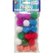 pompony pluszowe classic mix aliga 30 mm 18 szt