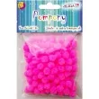 pompony pluszowe classic rozowe aliga 10 mm 120 szt