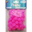 pompony pluszowe classic rozowe aliga 20 mm 60 szt