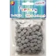 pompony pluszowe classic szare aliga 10 mm 120 szt