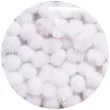 pompony pluszowe metalizowana perla aliga 13 mm 50 szt