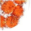 pompony pluszowe metalizowane pomaranczowe titanum 18 mm 15 szt