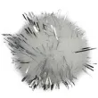 pompony pluszowe metalizowane sniegowe biale titanum 18 mm 15 szt