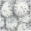 pompony pluszowe metalizowane sniegowe biale titanum 18 mm 15 szt
