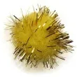pompony pluszowe metalizowane zolte titanum 18 mm 15 szt