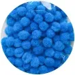 pompony pluszowe poliesterowe niebieskie aliga 10 mm 120 szt