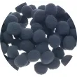 pompony pluszowe poliestrowe czarny brewis 10 mm 100 szt