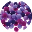 pompony pluszowe poliestrowe fioletowy mix brewis 10mm 100 szt