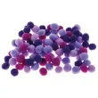 pompony pluszowe poliestrowe fioletowy mix brewis 10mm 100 szt