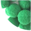 pompony pluszowe poliestrowe jasno zielone aliga 15 50 mm 80 szt
