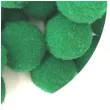 pompony pluszowe poliestrowe jasno zielone aliga 15 50 mm 80 szt
