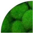 pompony pluszowe poliestrowe jasno zielone aliga 20 mm 60 szt