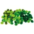 pompony pluszowe poliestrowe zielony mix brewis 10mm 100 szt