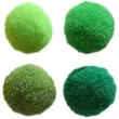 pompony pluszowe poliestrowe zielony mix titanum 10 mm 120 szt