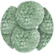pompony pluszowe wloczkowe pastelowe zielone jasne titanum 30 mm 6 szt