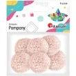 pompony pluszowe wloczkowe rozowe jasne titanum 30 mm 6 szt