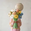 prezent dekoracja balon foliowy get well soon serce kremowy powrotu do zdrowia 18 rnd