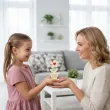 prezent dekoracja na dzien matki 26 maja drewniana figurka kwiatek z sercem 14 cm