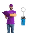 prezent dla chlopaka brelok shaker protein silownia niebieski