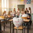 prezent dla nauczyciela na dzien edukacji balon foliowy serce najlepszy nauczyciel dekoracja 18