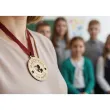 prezent dla nauczyciela na dzien edukacji drewniany medal nauczyciel na medal pamiatka1 7 2 cm