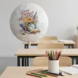 prezent dla nauczyciela na dzien edukacji narodowej balon foliowy kwiaty bialy 18 rnd