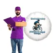 prezent dla rowerzysty balon foliowy niech kazdy zakret prowadzi do czegos dobrego rower szosowy