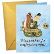 prezent dla wedkarza na urodziny kartka okolicznosciowa urodzinowa zlota rybka personalizacja