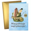 prezent dla wedkarza na urodziny kartka okolicznosciowa xl urodzinowa zlota rybka personalizacja