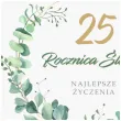 prezent na 25 rocznice slubu srebrne gody pamiatka kartka okolicznosciowa eukaliptus beauty
